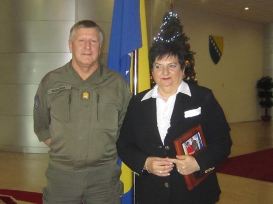 Predsjedavajuća Zajedničke komisije za odbranu i sigurnost PSBiH Dušanka Majkić primila u oproštajnu posjetu komandanta EUFOR-a 